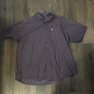 Men’s Ariat Button Up Western Style Short Sleeve Shirt - size XXL